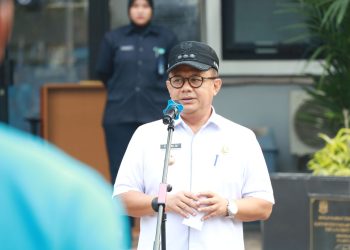 Apel di Lingkungan Kantor Perumda Tirta Patriot, Pj. Wali Kota Bekasi Beri Pengarahan