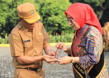 Bunda Literasi, Yolla Gani Serahkan Penghargaan untuk Penggiat Literasi di GLN Gareulis Jabar dan Duta Baca Kota Bekasi Tahun 2024