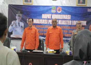 BPBD KAB BEKSI GELR RAPAT KORDINSI OFTIMLISASI PERAN KLSTER LOGISTIK
