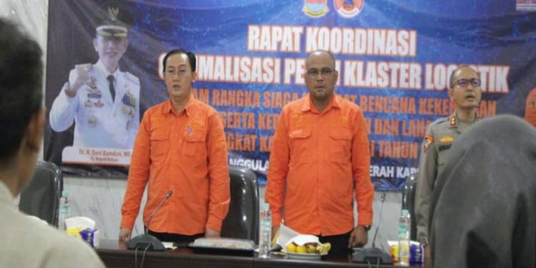 BPBD KAB BEKSI GELR RAPAT KORDINSI OFTIMLISASI PERAN KLSTER LOGISTIK