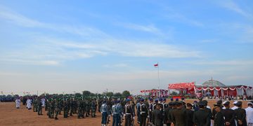 KOTABARU LAMPUNG: Bendera Merah Putih Turun dengan Khidmat, Momen Bersejarah Peringatan HUT RI ke-79