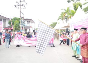 Dalam Rangka HUT-RI Ke-79, Dinas Pendidikan Tanjabbar Sukses Gelar Pawai Kebudayaan dan Pembangunan