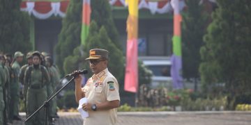 PJ. Wali Kota Pimpin Apel Akbar Anggota Satlinmas Kota Bekasi Tahun 2024