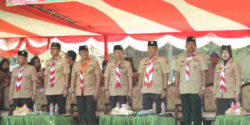 Pimpin Apel Hari Pramuka ke-63, Pj Bupati Bekasi  Siapkan Generasi Indonesia Emas 2045