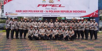 Polres Pimpin Apel Hari Jadi Polwan Ke-76 Tingkat Polres Tasikmalaya Kota