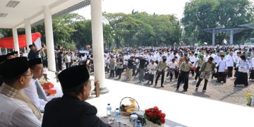 Ribuan Santri Padati Alun Alun M. Hasibuan Dalam Gelaran HSN Tahun 2024.