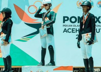 Atlet Berkuda Sumut Raih Medali Emas PON XXI Aceh-Sumut 2024