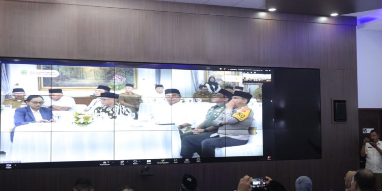 Melalui Zoom, Pj Wali Kota Bekasi Ikut Do’a bersama lintas agama