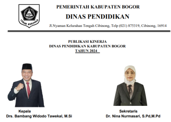 PUBLIKASI KINERJA DINAS PENDIDIKAN KABUPATEN BOGOR TAHUN 2024 