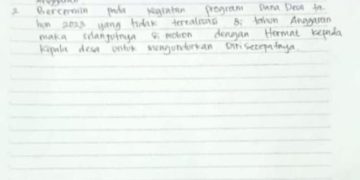 Kepala Desa Gunung Tanjung Diduga Menyahgunakan Dana Desa
