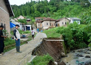 Bupati Dendi Ramadhona Tinjau Warga Terdampak Banjir di Desa Sukajaya Lempasing Teluk Pandan