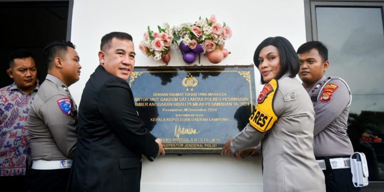 Tingkatkan Pelayanan Masyarakat, Bupati Dendi Ramadhona Resmikan Kantor Unit Gakkum Satlantas Polres Pesawaran