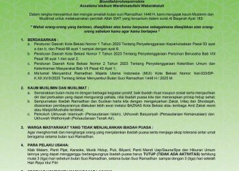Maklumat Bersama Bulan Suci Ramadhan 1446 
