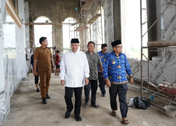 Menjelang Akhir Masa Jabatan, Pj. Gubernur Lampung Tinjau Progres Pembangunan Masjid Al-Hijrah Kota Baru