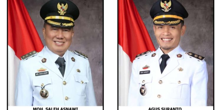 Dilantik Presiden RI Prabowo , H. Moh. Saleh Asnawi dan Agus Suranto Resmi Sebagai Bupati dan Wakil Bupati Kabupaten Tanggamus Periode 2025-2029