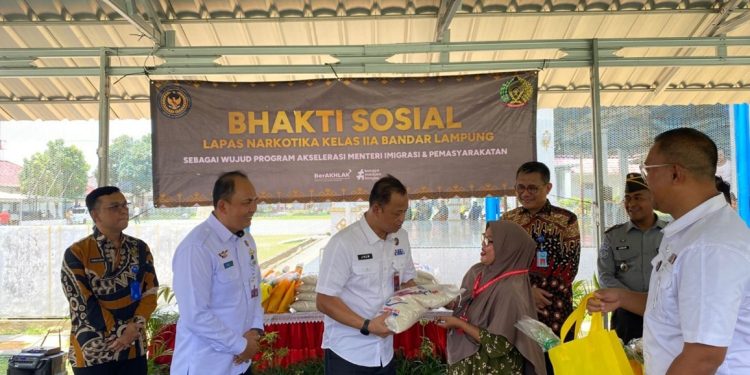 Lapas Narkotika Bandar Lampung Gelar Bakti Sosial untuk Keluarga Warga Binaan dalam Mendukung Program Akselerasi Kemenimipas