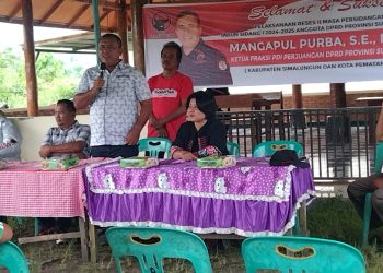 Pelaksanaan Reses kedua masa persidangan kedua DPRD Sumatra utara Mangapul Purba SE m i kom Gurilla Berjalan Sukses