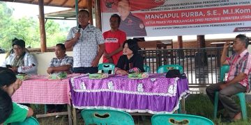 Pelaksanaan Reses kedua masa persidangan kedua DPRD Sumatra utara Mangapul Purba SE m i kom Gurilla Berjalan Sukses