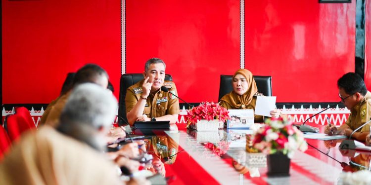 Rapat Kordinasi(Rakor) Pemkab Peswaran dan Pemkot Bandar Lampung Terkait Dengan Penanggulangan Banjir