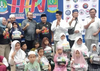 Santunan Yatim dan Bukber Meriahkan Rangkaian HPN Bersama Bekasi Raya