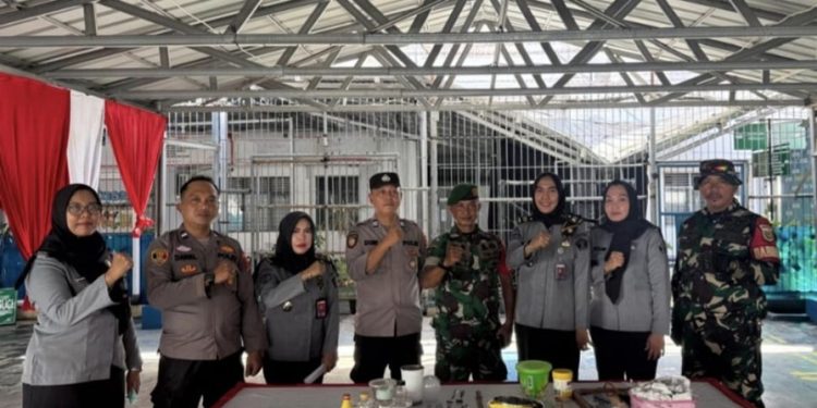 LPP Bandar Lampung Gelar Razia Bersama TNI dan Polri, Pastikan Blok Hunian Aman dan Bebas Narkoba
