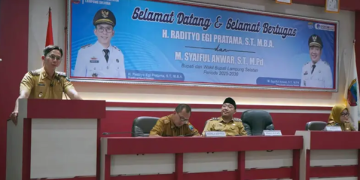 Bupati dan Wakil Bupati Lampung Selatan Gelar Briefing Perdana dengan Perangkat Daerah