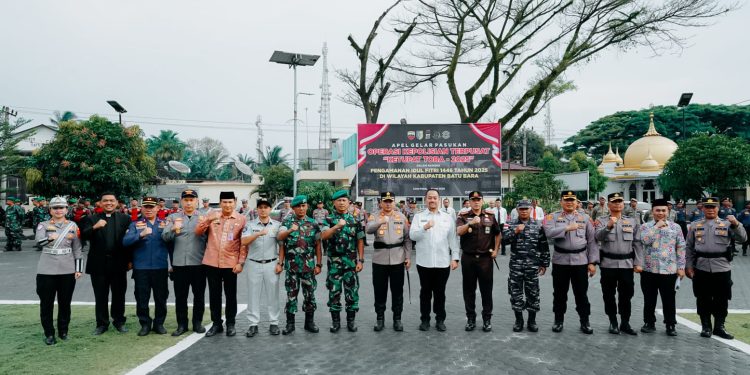Jelang Hari Raya Idul Fitri, Polres dan Pemkab Batu Bara Gelar Apel Pasukan Operasi Ketupat Toba