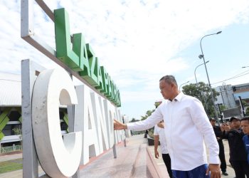 Wali Kota Tinjau Tulisan Plaza Patriot Candrabhaga yang Hilang Dua Huruf