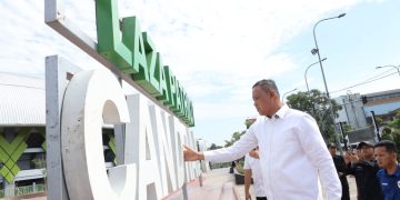 Wali Kota Tinjau Tulisan Plaza Patriot Candrabhaga yang Hilang Dua Huruf