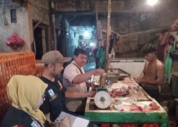 Dinas Perdagangan dan Perindustrian Kota Bekasi Laksanakan Tera Ulang Sidang Pasar di Pasar Baru Kota Bekasi