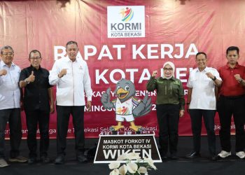 Wali Kota Bekasi Buka Rapat Kerja KORMI, Luncurkan Maskot dan Logo WIKEN.