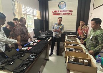 Perkuat Keamanan, Lapas Narkotika Bandar Lampung Gelar Pengecekan Alat Pengamanan secara Menyeluruh