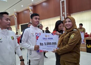 Pemkot Bandar Lampung Beri Tali Asih Dukung Prestasi Atlet PON 2024
