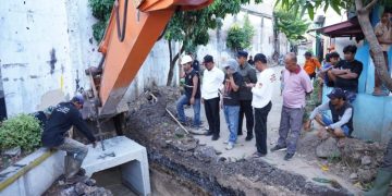 Pemkot Bandar Lampung Buat Saluran Air Baru di Panjang Utara