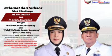 Eva Dwiana dan Deddy Amarullah Resmi Pimpin Bandarlampung, Siap Wujudkan Kota Lebih Maju