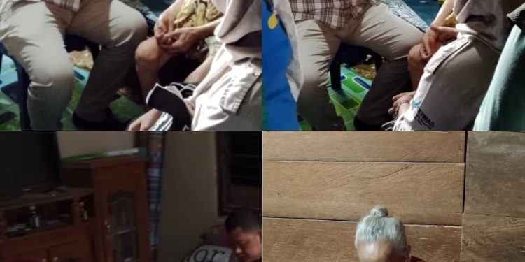 Periksa Kesehatan Lansia Ketua TP.PKK Desa, Bides, kunjungi rumah warga