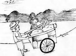 Satpol PP Kota Tertibkan Manusia Gerobak di Jalan Protokol Bandar Lampung