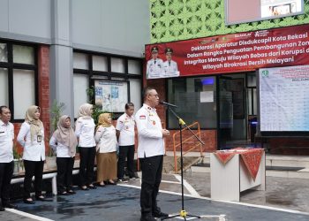 Disdukcapil Kota Bekasi Laksanakan Deklarasi Penguatan Pembangunan Zona Integritas Menuju WBK dan WBBM