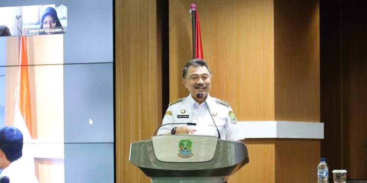 Buka Rakor Satpol PP se Jabar, Wakil Wali Harris Bobihoe : Jaga Wibawa, Tingkatkan Profesional Dan Humanis Dalam Penegakan Aturan