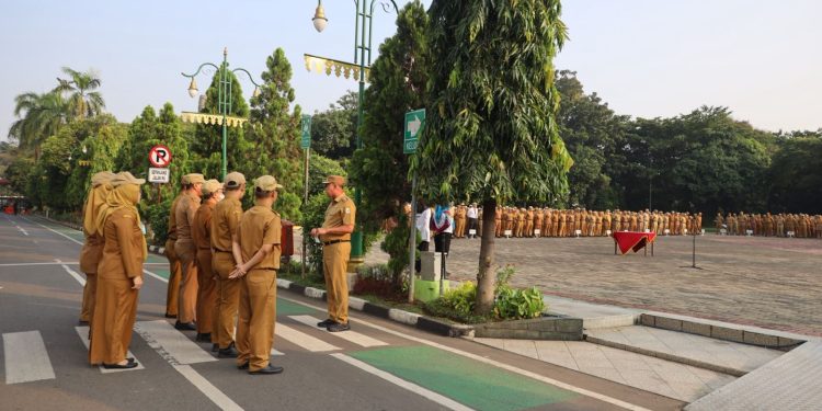 Terapkan Disiplin Apel Pagi, Wali Kota : Pukul 07.15 WIB, Pegawai Sudah Rapi di Lapangan