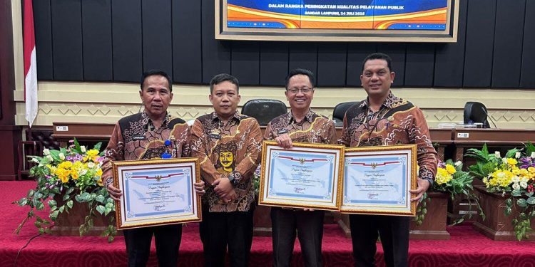 Kabupaten Pesawaran Raih Penghargaan Pelayanan Publik dari Kementerian PANRB