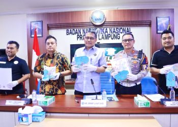 BNNP Lampung Gagalkan 2 Kg Sabu Jaringan Aceh di Gerbang Tol Natar, Selamatkan 20 Ribu Jiwa dari Bahaya Narkoba