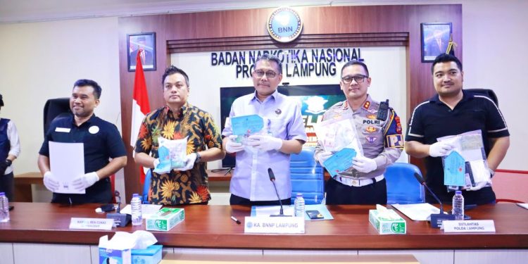 BNNP Lampung Gagalkan 2 Kg Sabu Jaringan Aceh di Gerbang Tol Natar, Selamatkan 20 Ribu Jiwa dari Bahaya Narkoba