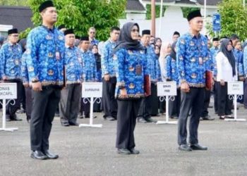 Dalam rangka memperingati Hari Kesadaran Nasional Tahun 2025. PJ.Sekda Tebo,Dr.Sindi.SH.MH Pimpin Upacara