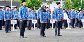 Dalam rangka memperingati Hari Kesadaran Nasional Tahun 2025. PJ.Sekda Tebo,Dr.Sindi.SH.MH Pimpin Upacara