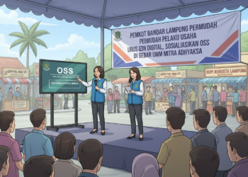 Permudah Pelaku Usaha Urus Izin Digital, Pemkot Bandar Lampung Sosialisasikan OSS di Gebyar UMKM Mitra Adhyaksa