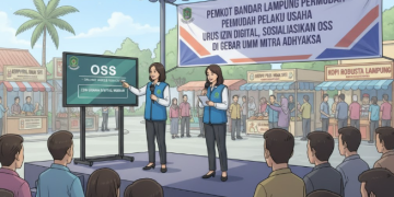 Permudah Pelaku Usaha Urus Izin Digital, Pemkot Bandar Lampung Sosialisasikan OSS di Gebyar UMKM Mitra Adhyaksa
