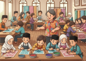 Santri Belajar Membatik, Pemkot Bandar Lampung Gaungkan Budaya dan Ekonomi Kreatif