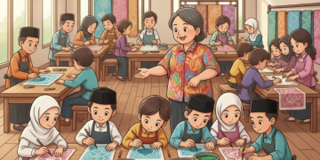 Santri Belajar Membatik, Pemkot Bandar Lampung Gaungkan Budaya dan Ekonomi Kreatif