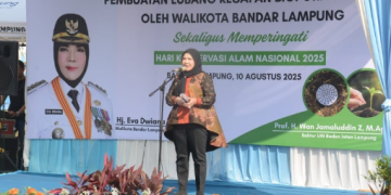 Hari Konservasi Alam Nasional, Pemkot Bandar Lampung Canangkan Program Lubang Resapan Biopori